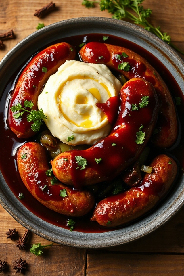 braised venison sausages recipe