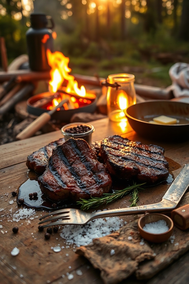 campside venison fillet steaks