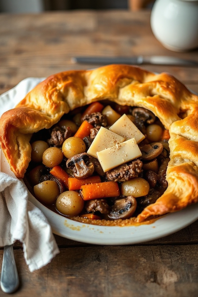 delicious homemade venison pie