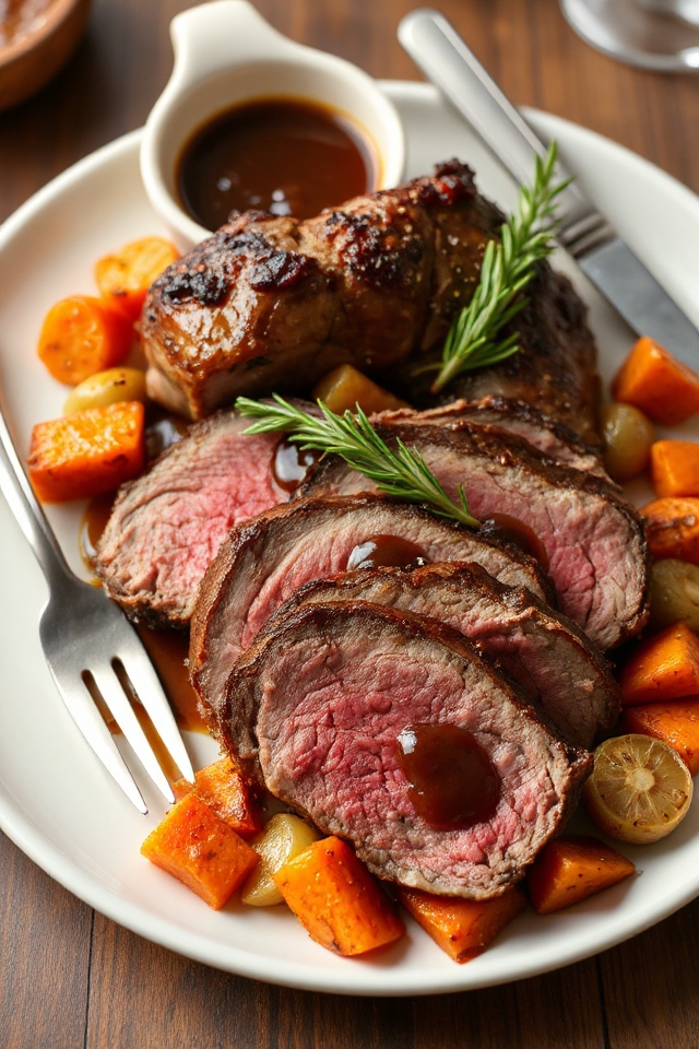 delicious venison roast preparation
