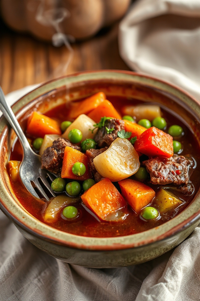 flavorful venison stew preparation