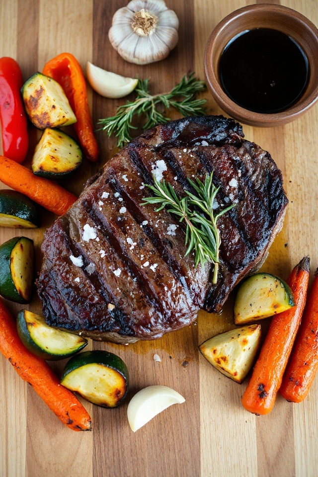 grilled venison steak preparation