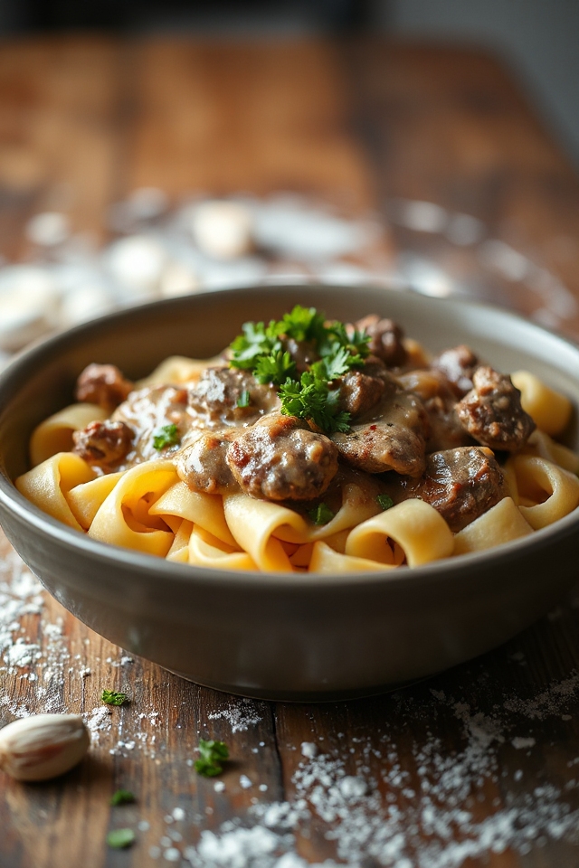 hearty venison stroganoff recipe