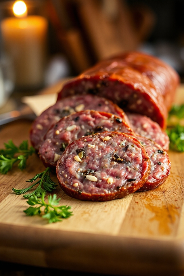 homemade venison summer sausage