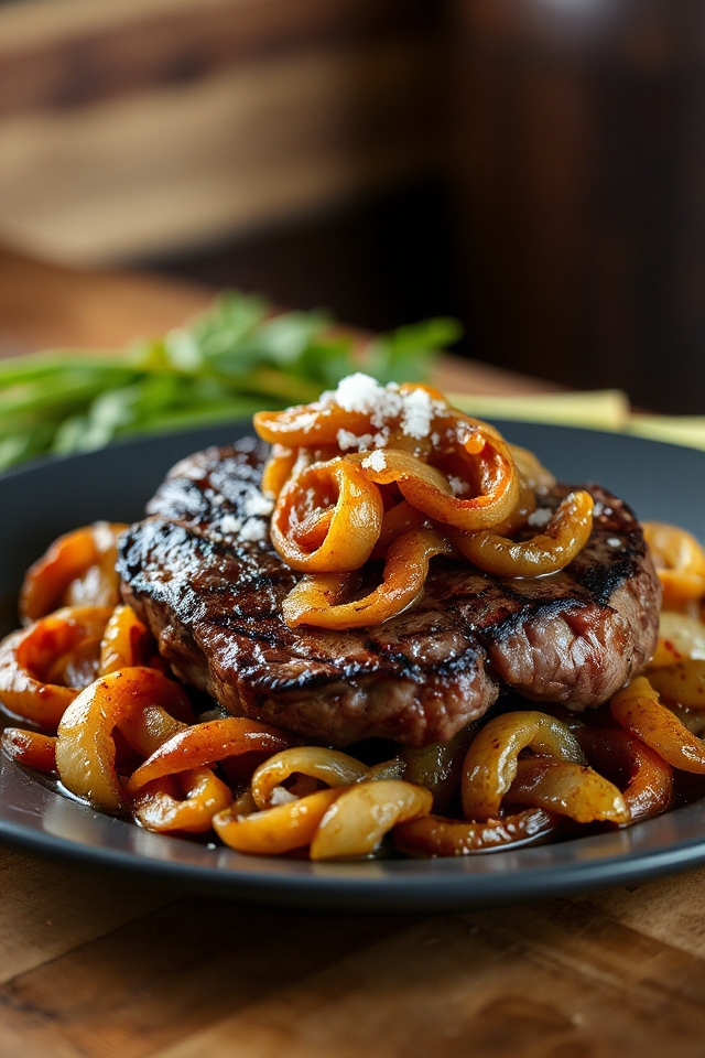 peppered venison steak recipe