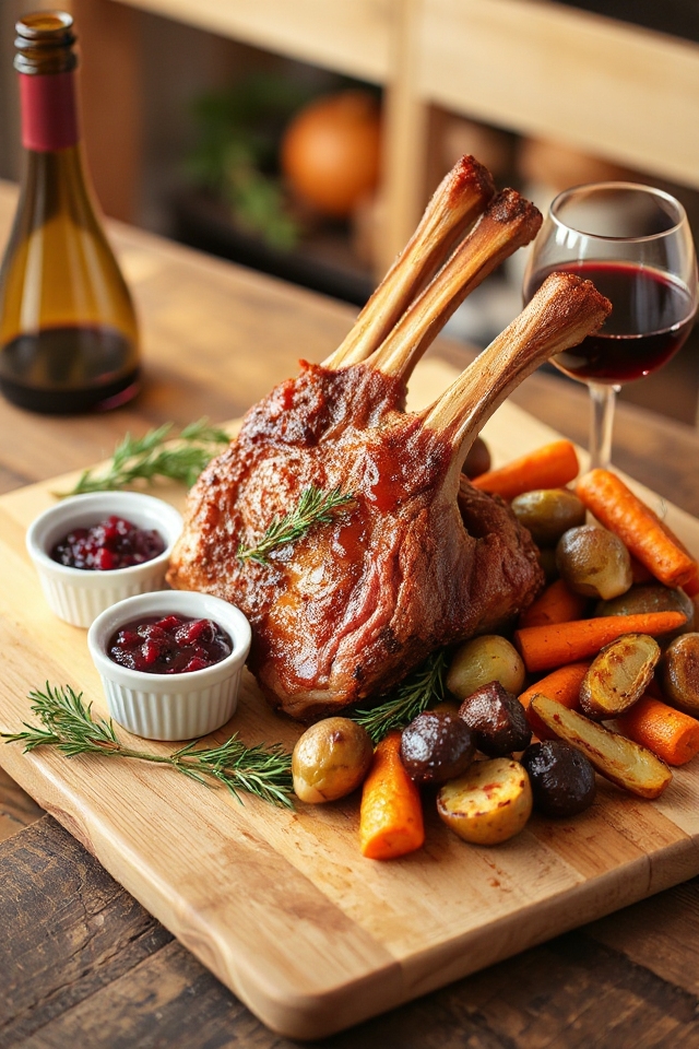 roasted venison rack recipe