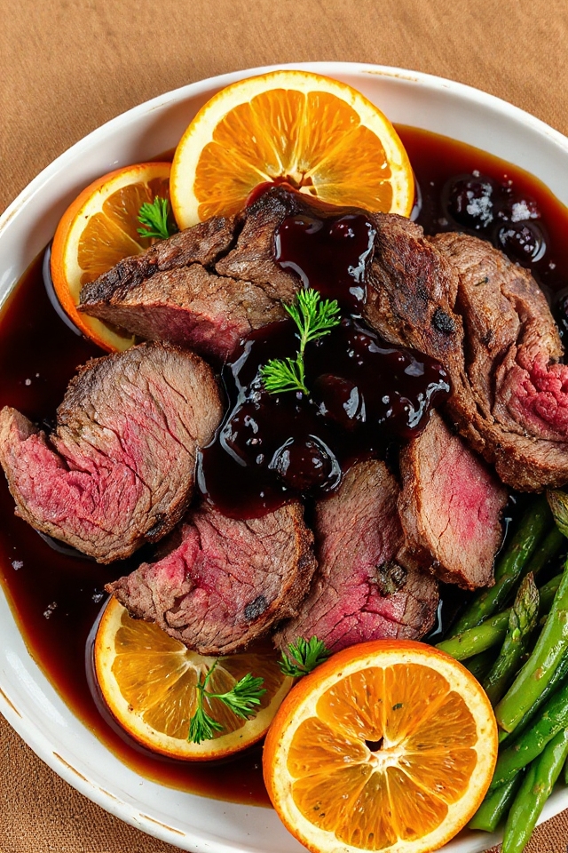 roasting venison for dinner
