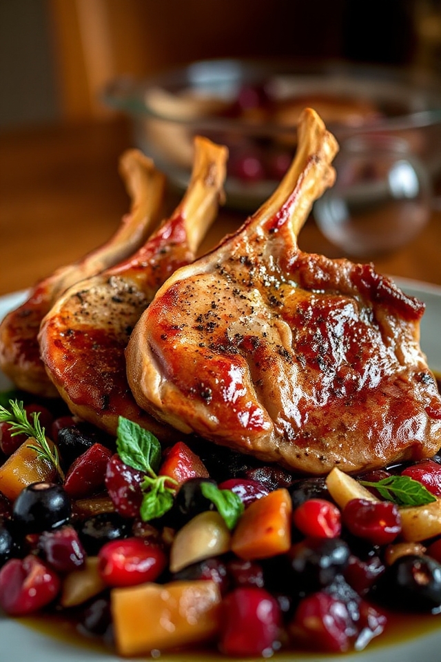 saut ed venison chops chutney