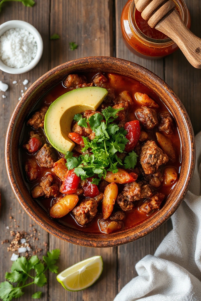 savory bison chili recipe