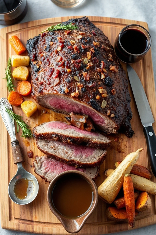 smoked venison roast preparation