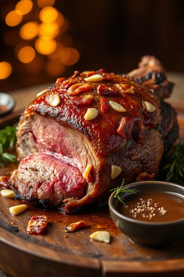 smoked venison roast preparation
