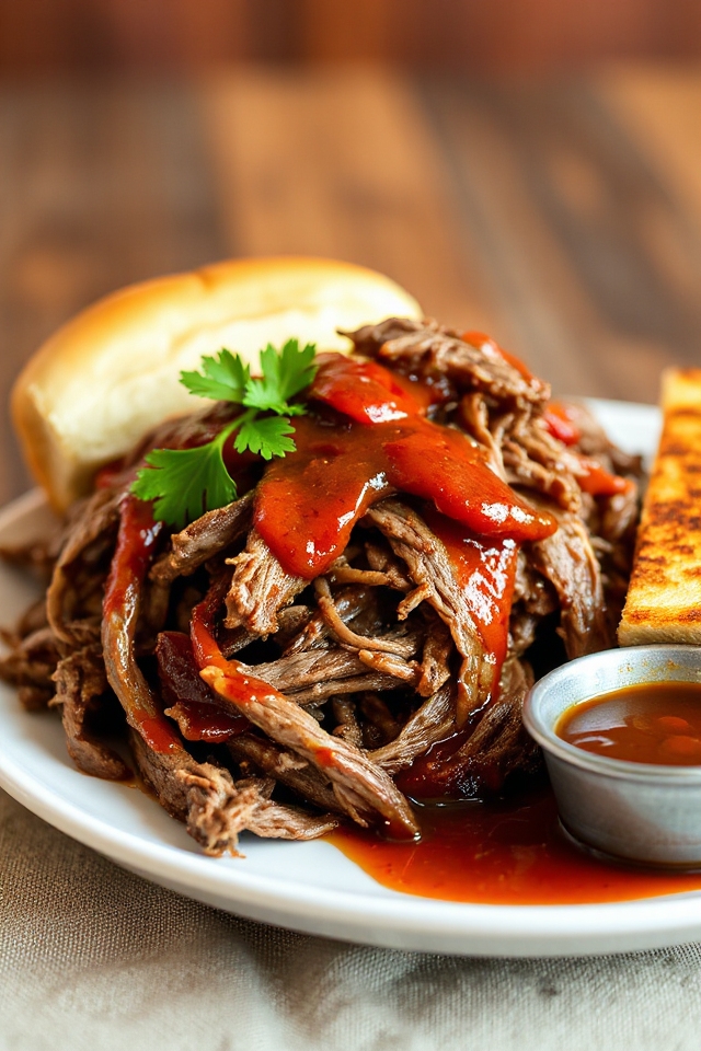 tender shredded venison bbq