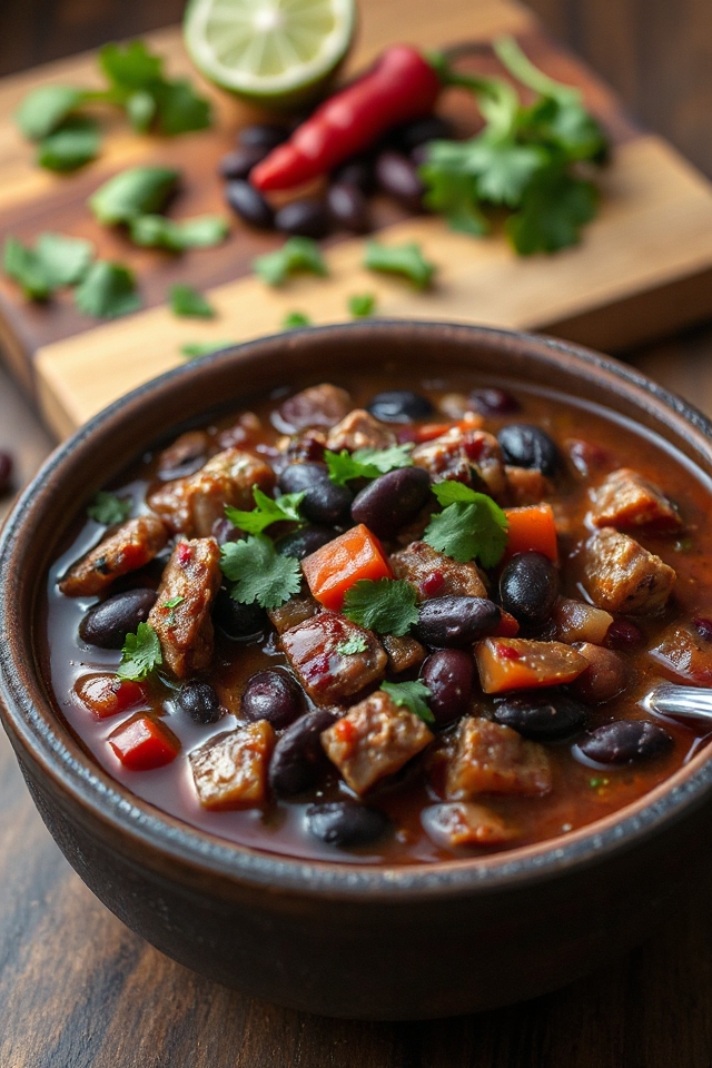 venison black bean chili