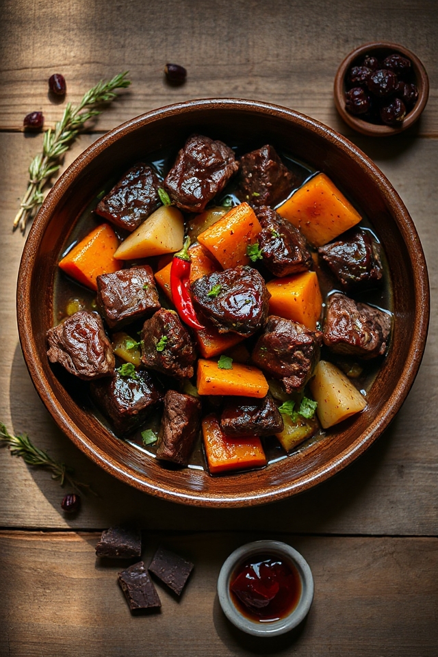 venison braised with chili