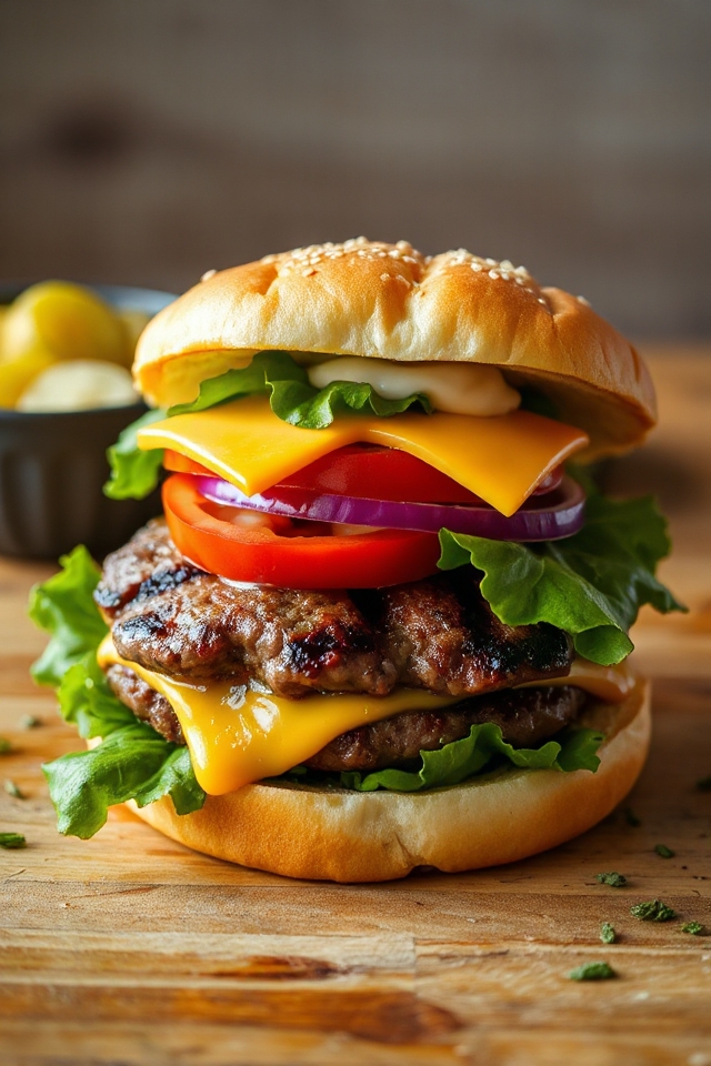 venison burgers with flavor