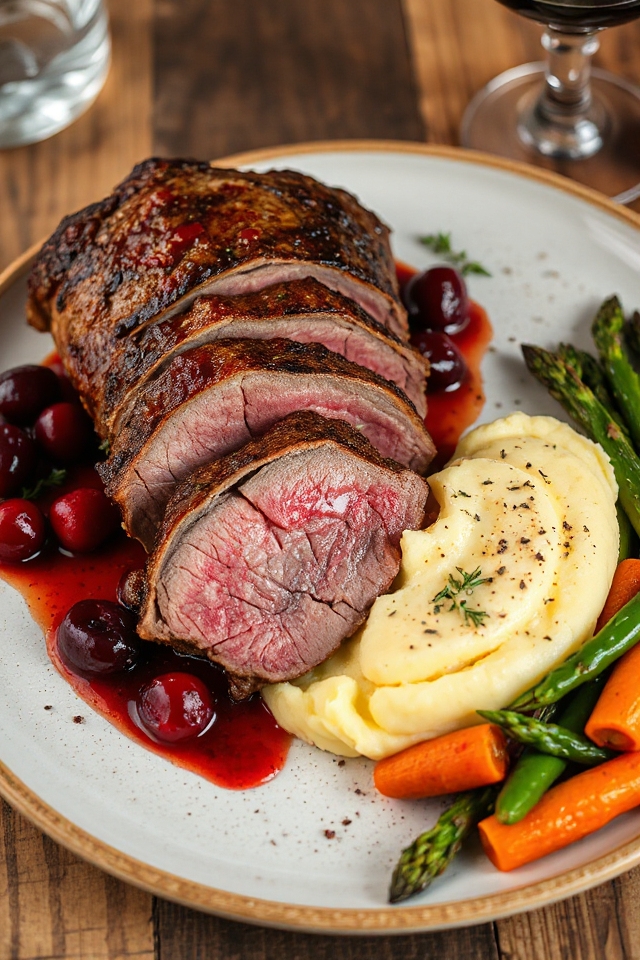 venison roast with cranberries