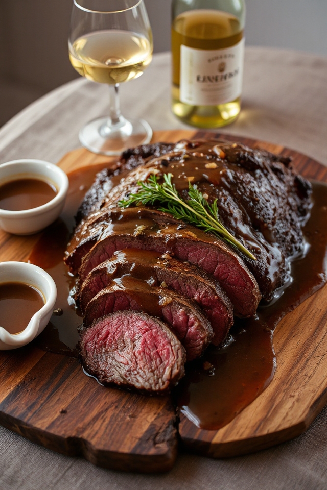 venison roast with gravy