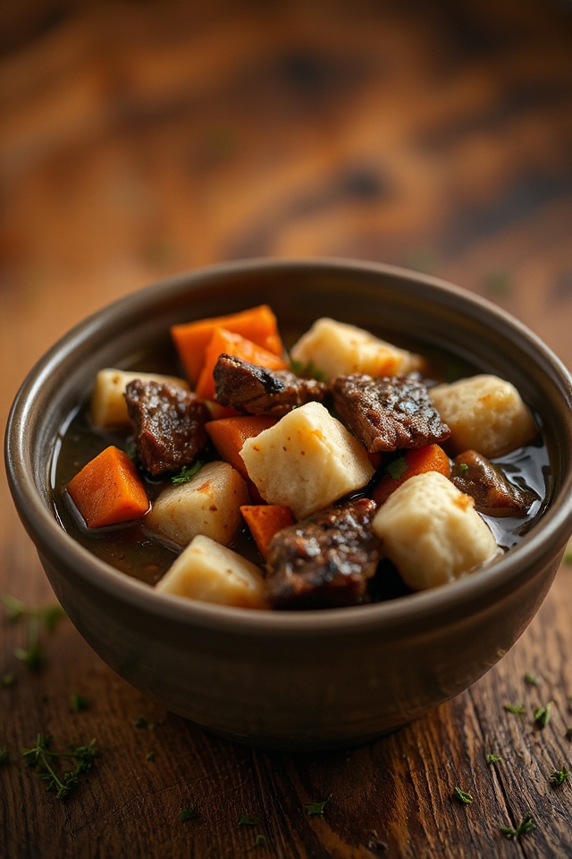 venison stew with dumplings