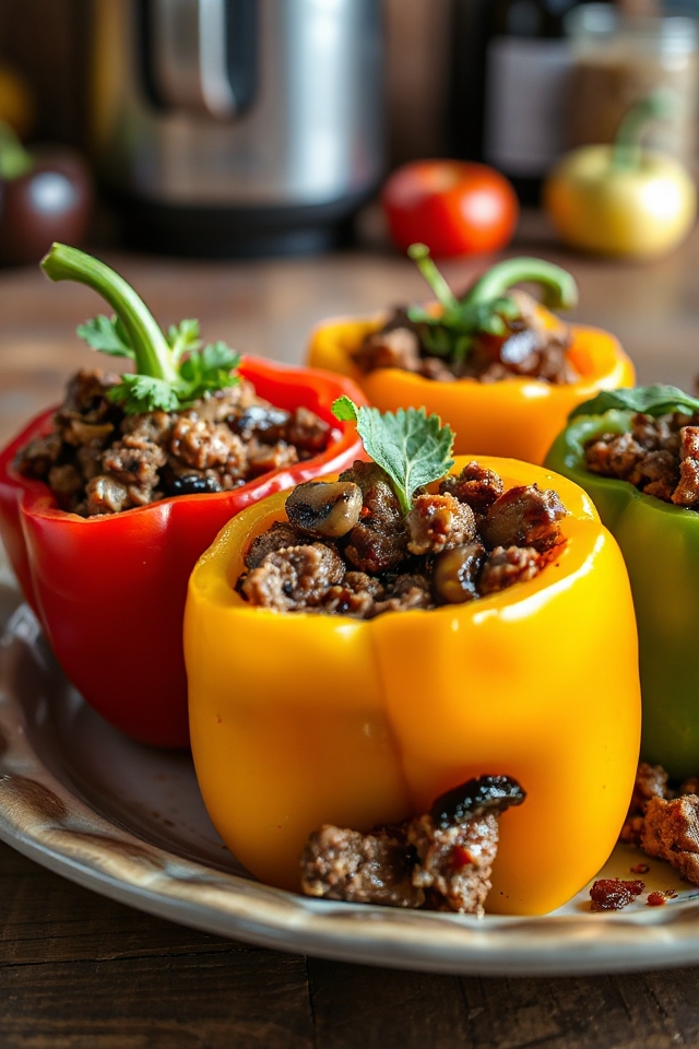 venison stuffed peppers recipe