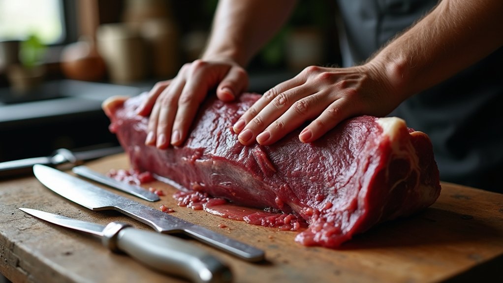butchering wild hog safely